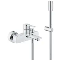 Смеситель однорычажный для ванны Grohe Lineare DN 15 (цвет - хром) с ручным душем (33850001)