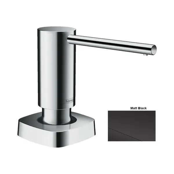 Дозатор кухонний для миючого Hansgrohe A71, 500 ml, Matt Black (40468670)
