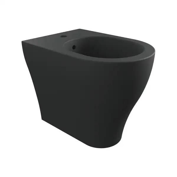 Біде для підлоги Flaminia APP 52x36 h43cm, безободкове, Carbone matt (AP217) (AP217CAR)