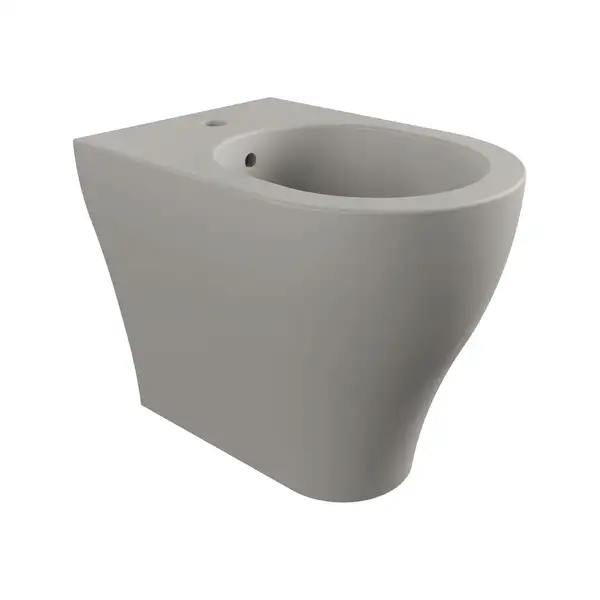 Біде для підлоги Flaminia APP 52x36 h43cm, безободкове, Cenere matt (AP217) (AP217CEN)