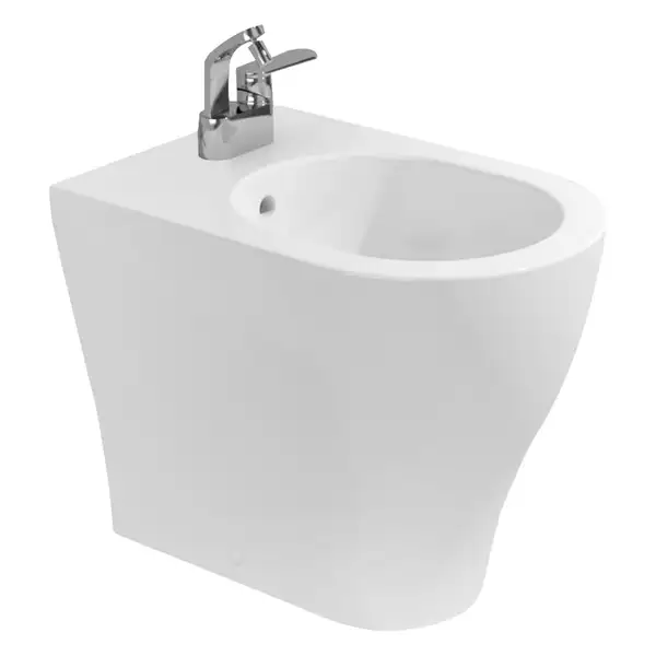 Біде для підлоги Flaminia APP 52x36 h43cm, безободкове, Latte Milky white matt (AP217) (AP217LAT)
