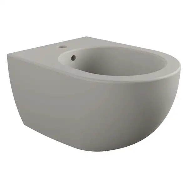 Біде підвісне Flaminia MINIAPP 48,5x36 h27cm, укорочене, Cenere matt (AP219) (AP219CEN)