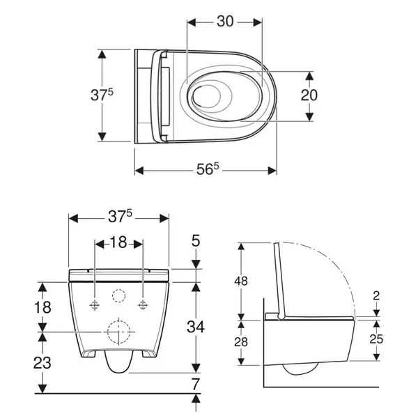 Geberit AquaClean Sela Унитаз-биде, белый (146.224.11.1)
