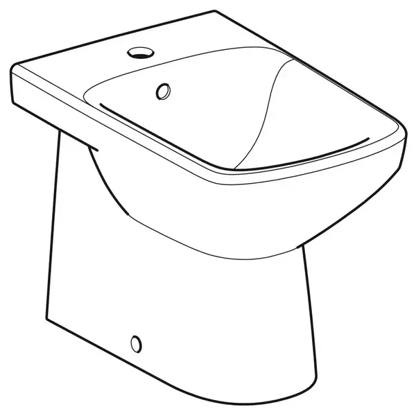 Биде напольное Geberit Selnova Square (500.483.01.1)