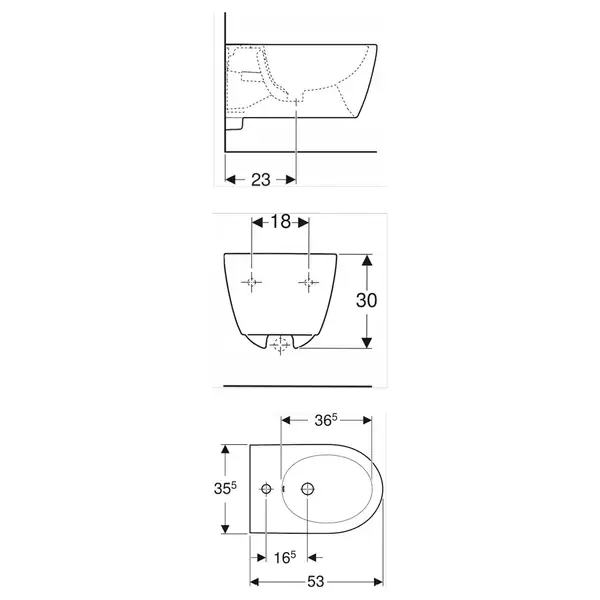 Біде підвісне Geberit iCon  501.898.00.1