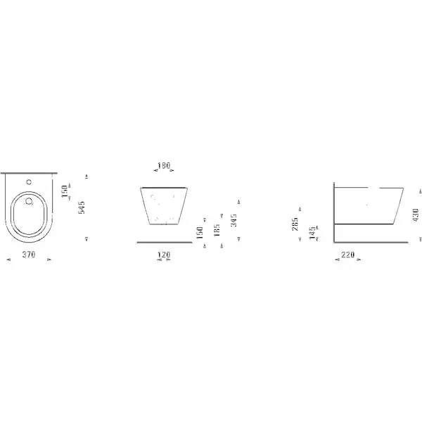 Біде підвісне Kartell H8303310003021  Laufen Швейцарія