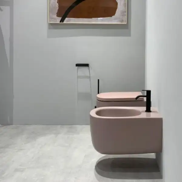 Nic-Design Біде підвісне Nic Design Ovvio 37,4х53х28,5 см, Cipria матовий (004434060)