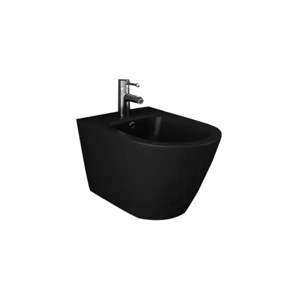 Биде подвесное Rak Ceramics Feeling, чёрный матовый (RST07504A)