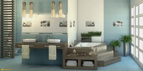 Cersanit Декор Olivia Blue Spa2 25x40 код 9267 Церсаніт (TDZZ1213766040)