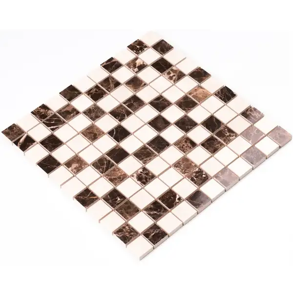 Мозаїка СМ 3022 С2 Brown-White 300×300x9 Котто Кераміка (СМ 325022)