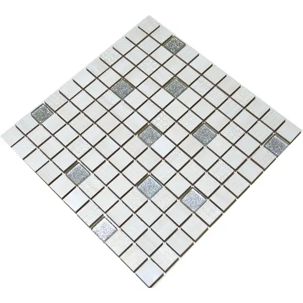 Мозаїка СМ 3043 С2 Cream-Silver 300x300x9 Котто Кераміка (CM 325043)