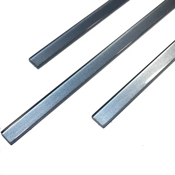 КОТТО КЕРАМІКА Фриз скляний GF 9011 dark silver 25х900 Кераміка Лео (GF 90011)