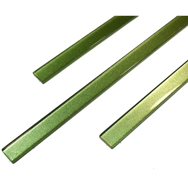 КОТТО КЕРАМІКА Фриз скляний GF 9026 green silver 25х900 Кераміка Лео (GF 90026)