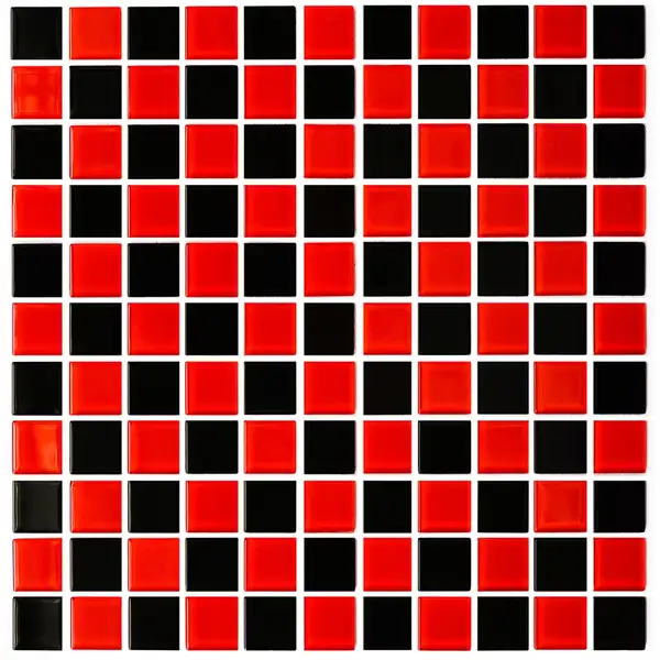 КОТТО КЕРАМІКА Мозаїка GM 4003 CC black/red m 300 х 300 х 4   ( 25 х 25 ) Кераміка Лео , Україна (GM 425003)