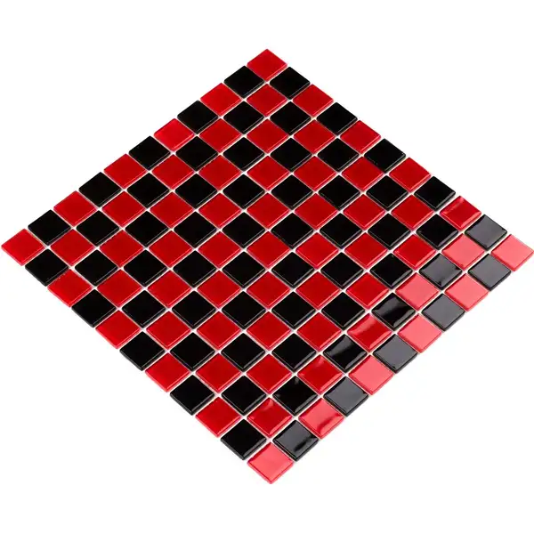 КОТТО КЕРАМІКА Мозаїка GM 4003 CC black/red m 300 х 300 х 4   ( 25 х 25 ) Кераміка Лео , Україна (GM 425003)