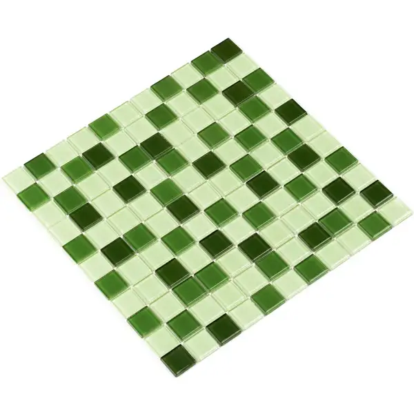 КОТТО КЕРАМІКА Мозаїка GM 4029 C3 green d/green m/green w  300 х 300 х 4   ( 25 х 25 ) Кераміка Лео , Україна (GM 425029)