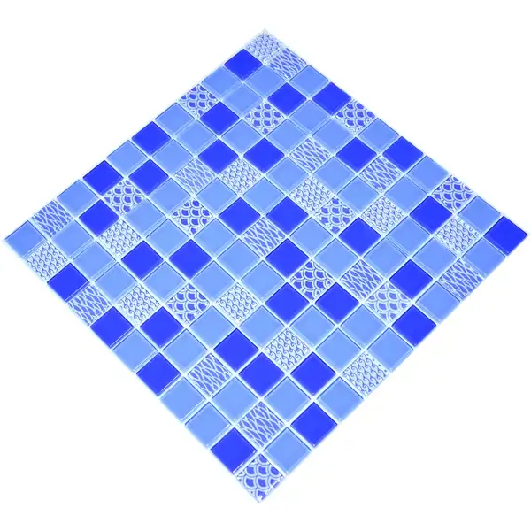 КОТТО КЕРАМІКА Мозаїка GM 4052 C3 Cobalt m/ Cobalt w/Structure 300х300х4 (25х25) Кераміка Лео УКРАЇНА (GM 425052)