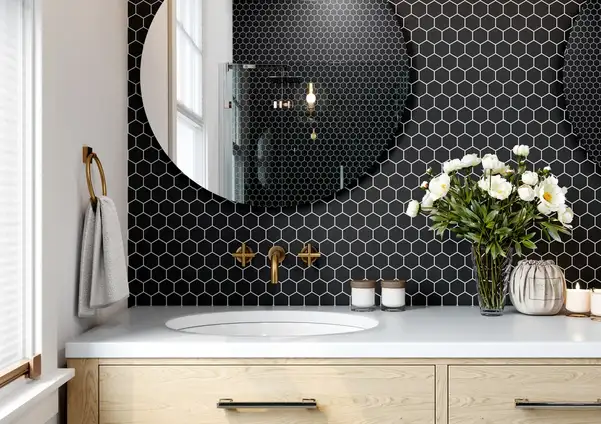KOTTO Мозаїка H 6021 Hexagon Black MATT 295x295x9 Котто Кераміка