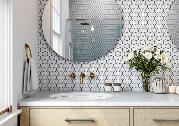 KOTTO Мозаїка H 6024 Hexagon White 295x295x9 Котто Кераміка