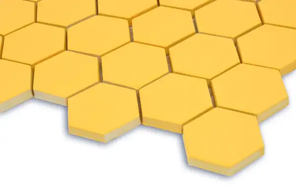 KOTTO Мозаїка HEXAGON H 6025 Dark Yellow 295х295х9 Кераміка Лео УКРАЇНА