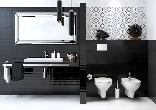 OPOCZNO Декор Black & White Mosaic 25x75 код 2811 Опочно (TDZZ1212421721)