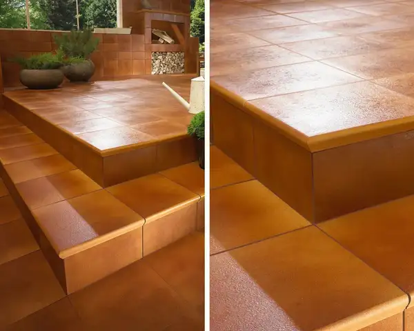 Сходинка з капіносом пряма Aquarius Beige 30x33 код 0427 Ceramika Paradyz (Z---300X330-1-AQUS.BEKP)
