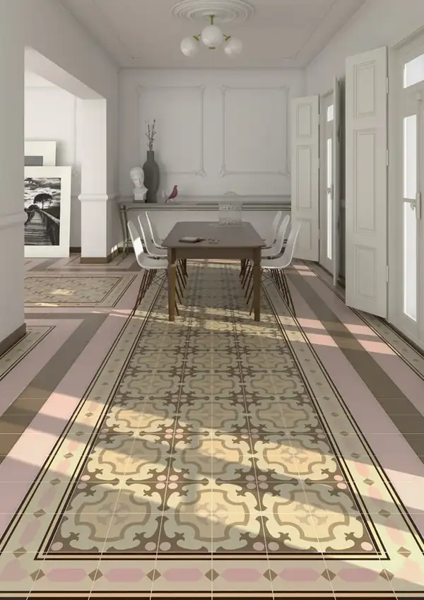 Плитка керамогранітна 1900 Roura-2 Beige декор 200x200x8 Vives (11J8)