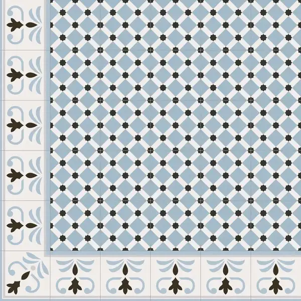 Декор 1900 Valvanera-2 Celeste 200x200x8 Vives (11J9)