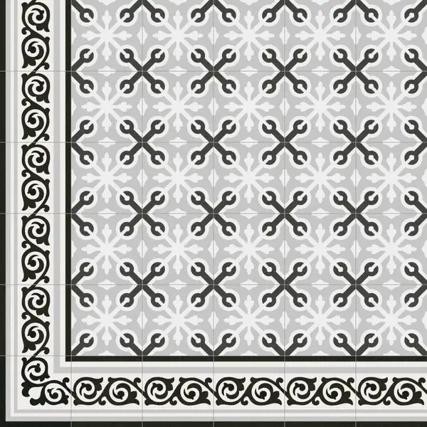 Декор 1900 Gibert-3 Gris 200x200x8 Vives (11M1)