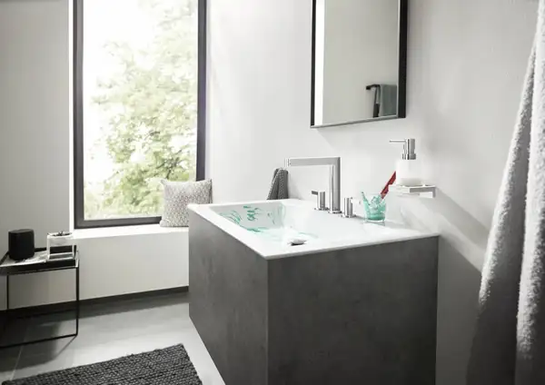 Дозатор для жидкого мыла Hansgrohe AddStoris, хром/стекло матовое (41745000) фото 2 Aquada.com.ua