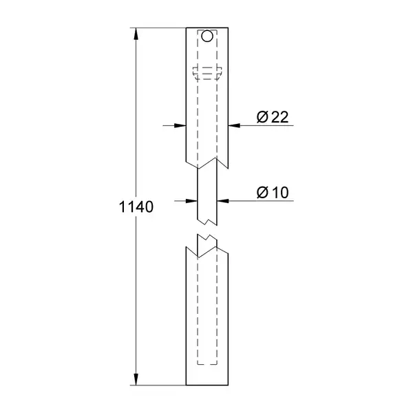 Душова штанга Grohe Euphoria для переоснащення 1140, хром (48053000)