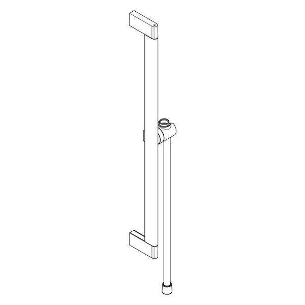 Hansgrohe Pulsify S Штанга для душу 65 см, хром (24402000)