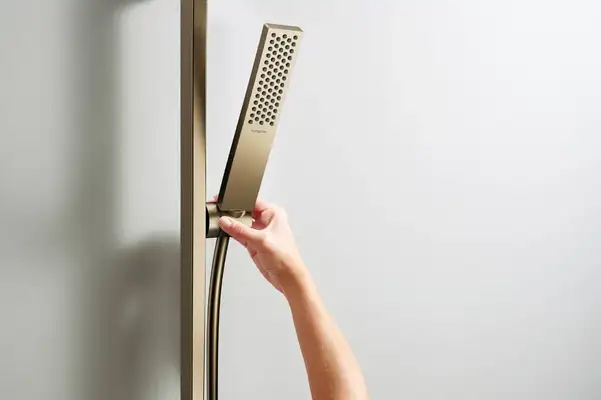 Штанга для душу 65 см Hansgrohe Pulsify E БЕЗ ЛІЙКИ (колір - шліфована бронза) 24404140