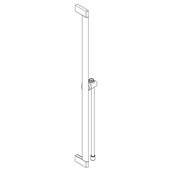 Hansgrohe Pulsify S Душевая штанга 90 см, шлифованная бронза (24405140)