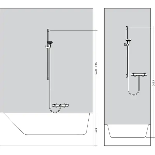Hansgrohe Crometta 1jet Green Душевой гарнитур, хром/белый (26554400)