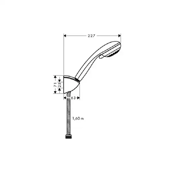 Душевой гарнитур Hansgrohe Crometta 85 (27569000) фото 2 Aquada.com.ua