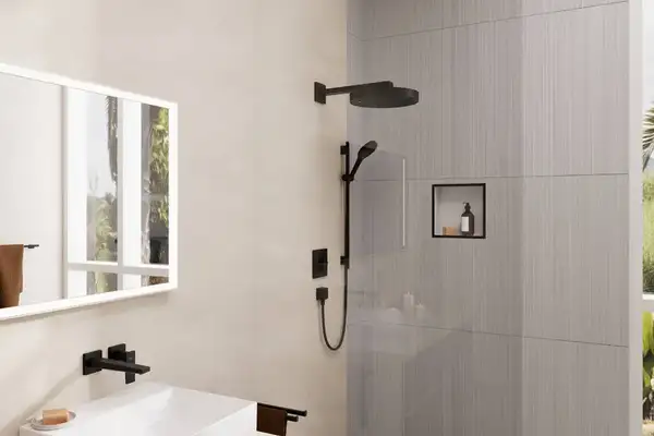 Душовий гарнітур Hansgrohe Rainfinity EcoSmart 3jet зі штангою 65 см (колір - чорний матовий)  28746670