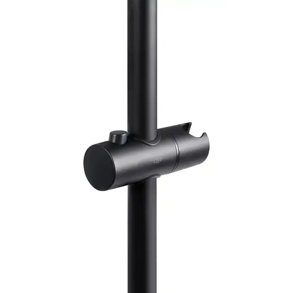 Qtap Lepit Штанга для душа, матовий чорний (QTLEP82103OB)