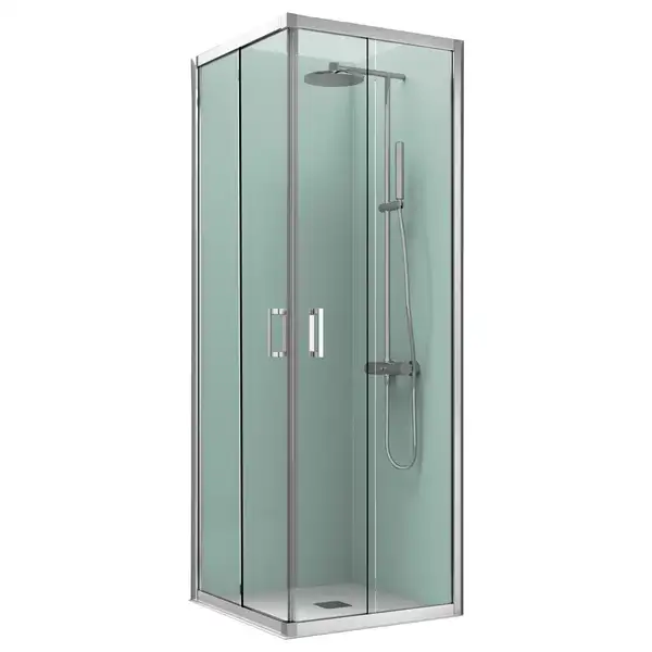 Душевая кабина Devit Eco 100 х 100 х h190 см (профиль - хром, стекло - прозрачное), без поддона ECO3101