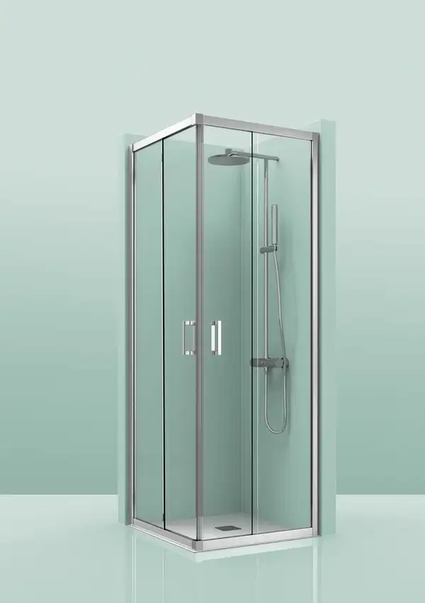 Душевая кабина Devit Eco 100 х 100 х h190 см (профиль - хром, стекло - прозрачное), без поддона ECO3101
