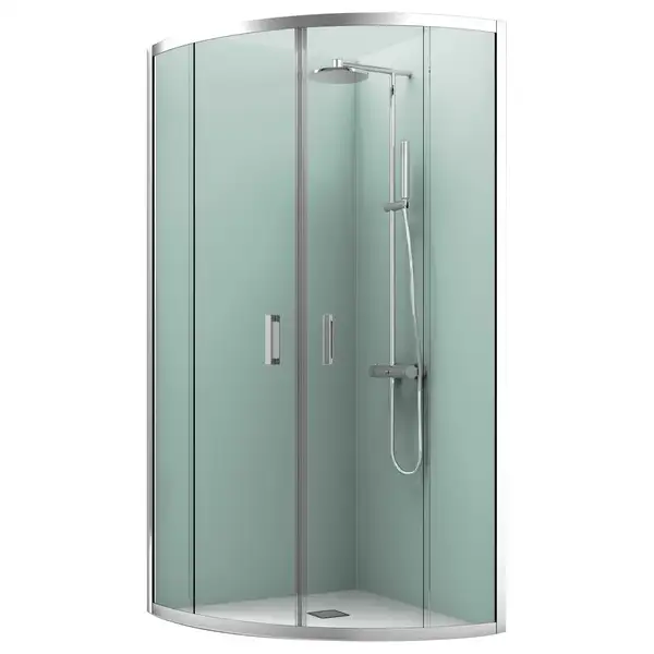Душевая кабина Devit Eco 90 х 90 х h190 см (профиль - хром, стекло - прозрачное), без поддона ECO6090