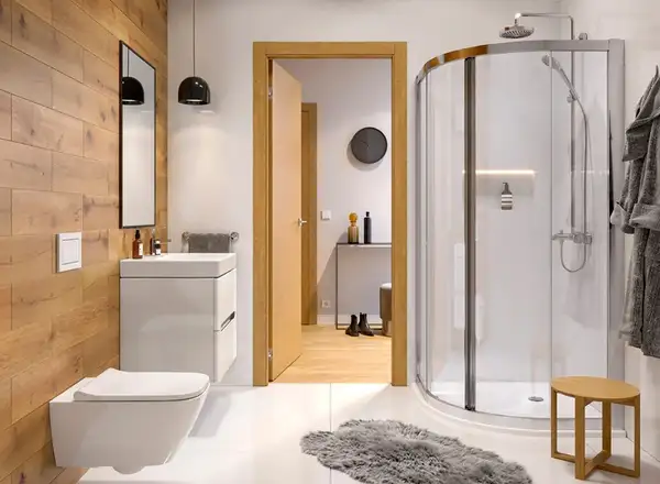 Geberit Geo Душевая кабина 90х90, серебро, прозрачная (560.121.00.2)