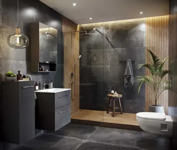 Geberit Geo Душова кабіна 90х90, срібний профіль (560.122.00.2)