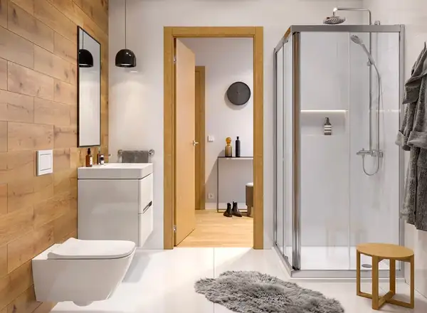 Geberit Geo Душова кабіна 90х90, срібний профіль (560.122.00.2)