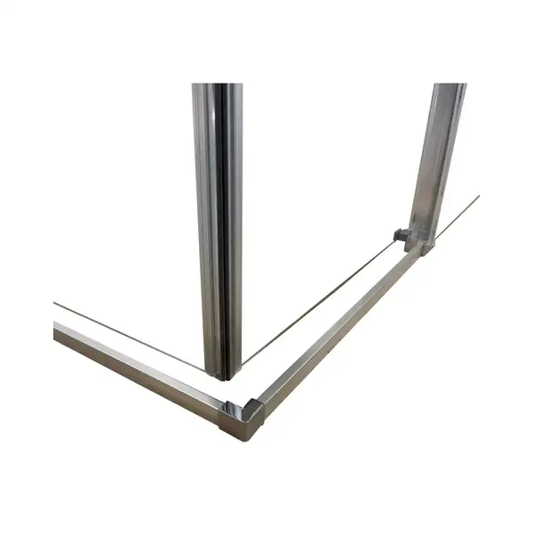 Душова кабіна без піддону Koer SR SC03-100x100x200-TR-01 прозоре скло Easy Clean 6мм, хром (KR5357)