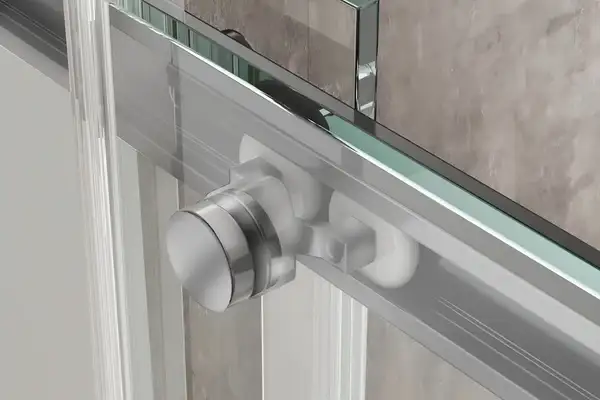 Душова кабіна без піддону Koer SR SC03-100x100x200-TR-01 прозоре скло Easy Clean 6мм, хром (KR5357)