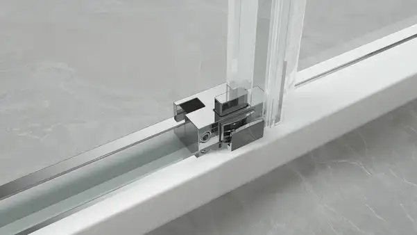 Душова кабіна без піддону Koer SR SC03-100x100x200-TR-01 прозоре скло Easy Clean 6мм, хром (KR5357)