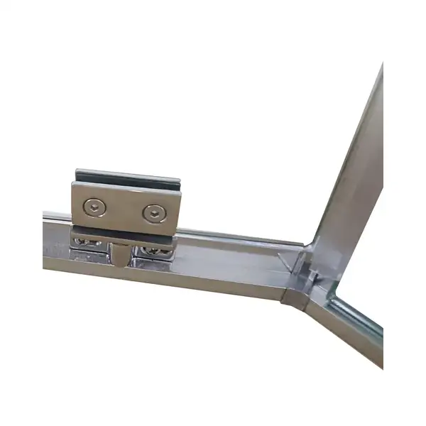 Душова кабіна без піддону Koer SR SC06-100x100x200-TR-01 прозоре скло Easy Clean 8мм, хром (KR5365)