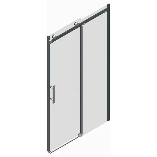 Koer SR SD01 Дверь в нишу, прозрачное стекло, хром (KR5380)