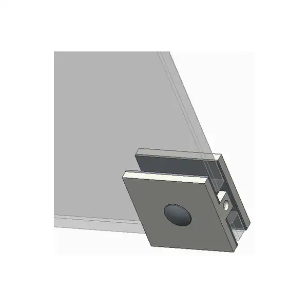 Koer SR SD02-140x200 Двері в нішу, прозоре скло, хром (KR5383)